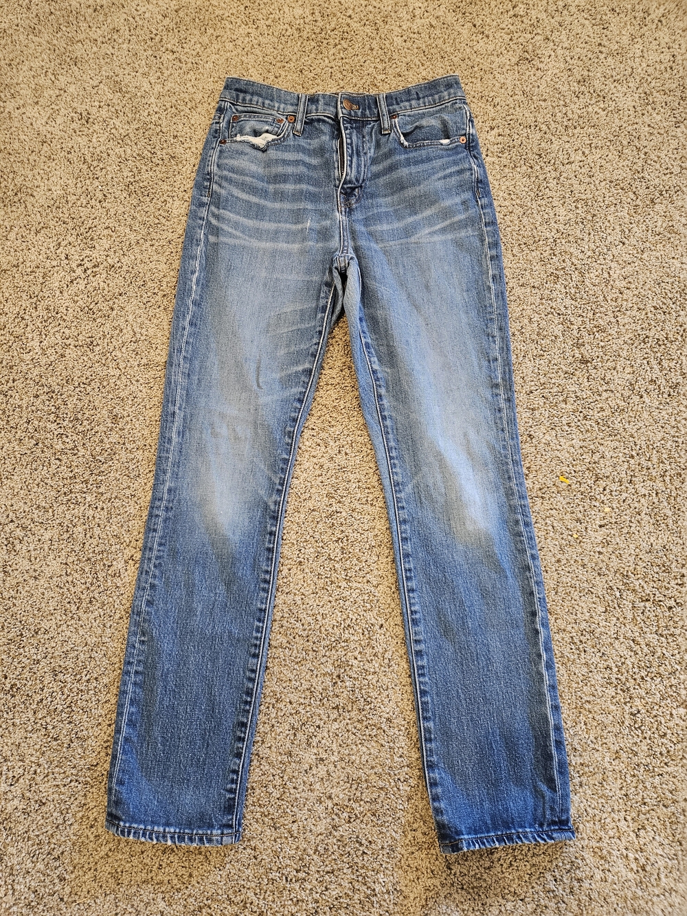 Madewell Light Blue Straight-Leg Women's Jeans